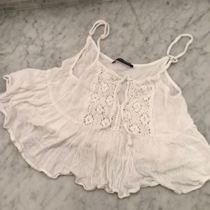 Summery white tank top